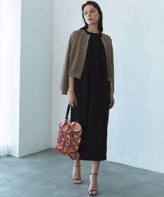自由区 【カトリエムブーケ】Texture cardigan フリルショートカーディガン