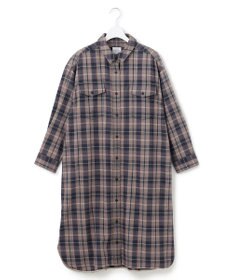 J.PRESS YORK STREET 【WOMEN】フランネル チェックシャツワンピース