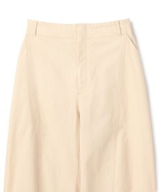 BEIGE， PREHNA / コットンツイル カービーシームワイドパンツ