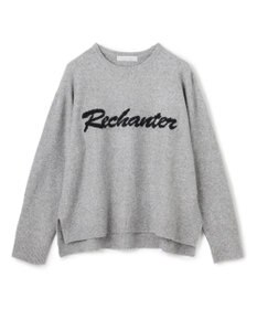 UNFILO ふわふわニット ロゴジャガード