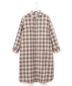 J.PRESS YORK STREET 【WOMEN】フランネル チェックシャツワンピース