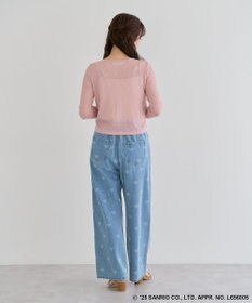 Green Parks チャーミーキティ／フロントギャザーシアーカーディガン