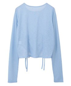 Green Parks チャーミーキティ／フロントギャザーシアーカーディガン