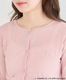 Green Parks チャーミーキティ／フロントギャザーシアーカーディガン