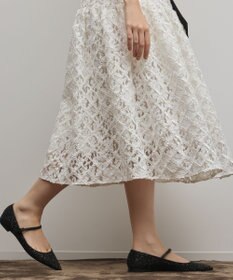 GRACE CONTINENTAL コード刺繍ワンピース