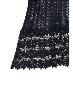 earth music&ecology 裾レース透かしニットプルオーバー