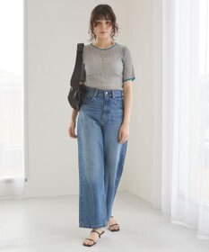 WEGO 【ANGIE VINTAGE】配色デザインリブニット