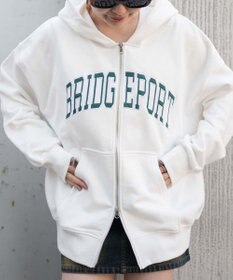 WEGO カレッジロゴビッグジップパーカー