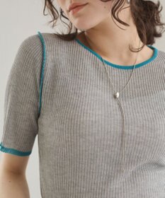 WEGO 【ANGIE VINTAGE】配色デザインリブニット