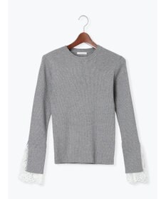 Te chichi レースカフスレイヤードニット