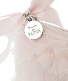Maison de FLEUR チュールフリルポーチ