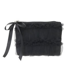 Maison de FLEUR チュールフリルポーチ