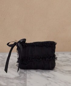 Maison de FLEUR チュールフリルポーチ