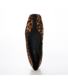 MODE ET JACOMO <carino>スクエアトゥ切り替えデザインフラットパンプス