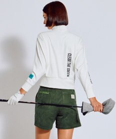 PW CIRCULUS 【吸水速乾 / UV遮蔽率99.5% UVカット / ストレッチ】【WOMEN】ドルマンスリーブモックネックT ゴルフウェア レディース