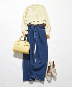 ANY SIS L 【美Denimシリーズ】セミカーブワイド デニム