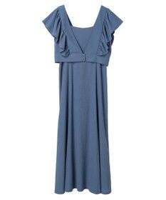 earth music&ecology ＳＥＴ２点　フリルショルダーツーピースワンピース