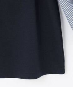 ANY SIS 【洗える】異素材コンビネジリパフ袖 プルオーバー