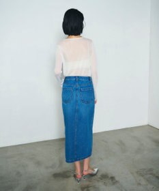 GRACE CONTINENTAL タイトデニムスカート