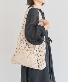 Green Parks ・ｃａｃｈｅ　ｃａｃｈｅ　フラワーレーストートバッグ