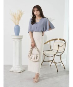 earth music&ecology ２ＷＡＹショルダースリットブラウス