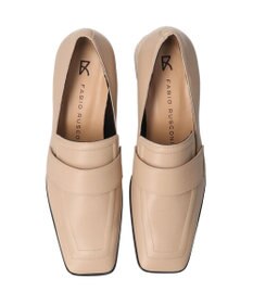 INTER-CHAUSSURES 【FABIO RUSCONI】スクエアトウレザーローファー