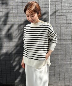 UNFILO 肩釦ハイネックニット