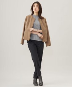 J.PRESS LADIES L 【洗える】シルセームスエード ブルゾン