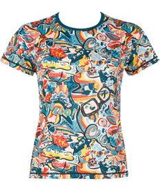 CW-X 【WOMEN】 CW-X 【CHUMS (チャムス)コラボ】 レディーストップス 薄軽ランニングシャツ 吸汗速乾(本体) UVカット率90％以上(本体) 3分袖 半袖 レディース LNY510 /ワコール