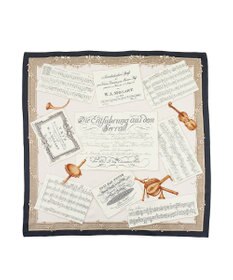 Marca 【伝統横濱スカーフ】モーツァルト  小判 シルクツイル スカーフ