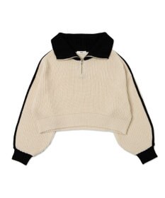 WEGO ハーフジップニットプルオーバー