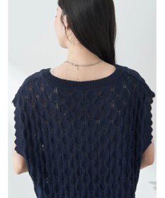 earth music&ecology クロッシェラインニットベスト