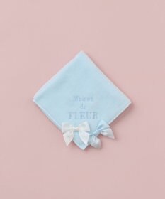Maison de FLEUR バイカラーリボンタオルハンカチ