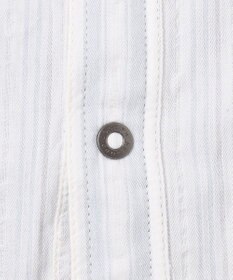 JOSEPH ABBOUD 【1枚で2通りの着こなし】オーガニックコットンリバーシブル 七分袖シャツ