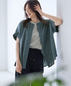 ANY フレンチリネンシャツブラウス