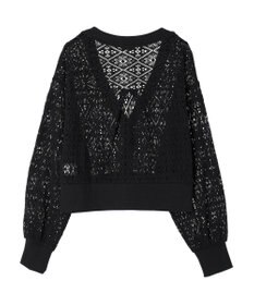 earth music&ecology ラッセルレースカーディガン