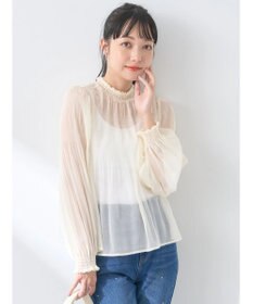 earth music&ecology マジョリカプリーツシアープルオーバー