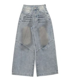 WEGO フェイクシャツスリーブデニム