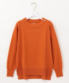 ANY SIS 【洗える】サイドケーブルカラー ニット