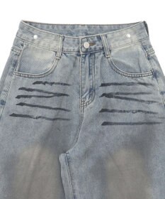 WEGO フェイクシャツスリーブデニム