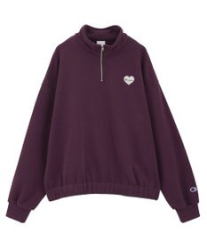 earth music&ecology Ｃｈａｍｐｉｏｎ×ｅｍａｅハーフジップハートスウェット