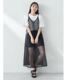 earth music&ecology レースキャミワンピース