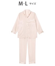 ワコール／睡眠科学 【パジャマ】　長袖・長ズボン　シルクサテン　吸放湿性　睡眠科学／ワコール　YDX582