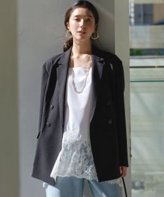 UNFILO 【セットアップ着用可】TENNEN TOUCH ダブルブレスト ジャケット ブラック