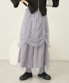 earth music&ecology ２ｗａｙドロストチュールスカート