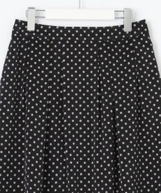 J.PRESS LADIES L 【洗える】ピーチサテン 幾何プリント スカート