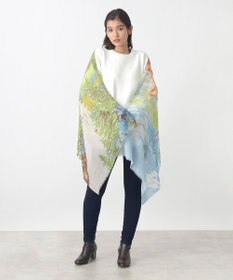 MOONBAT Hanato(ハナト) シルクウールストール ノイシュヴァンシュタイン城／幅60cm