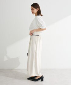 Green Parks タックショートスリーブブラウス