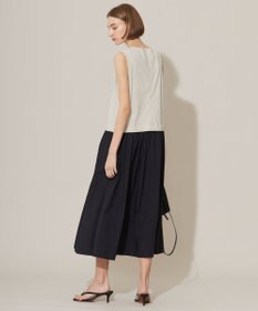 ICB L 【接触冷感・UVカット・洗える】アトラストリコット コンビドレス