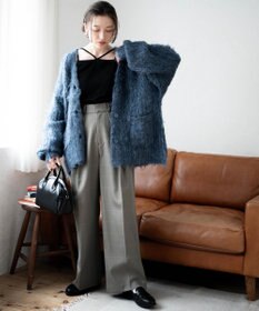 WEGO 【軽量】ブラッシュニットBIGカーディガン